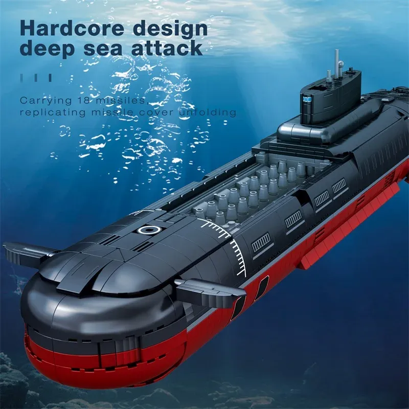 Reobrix 33048 Military Missile Submarine Model - 2895pcs Building