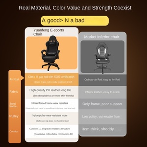 Luxury High-Back Ergonomic Gaming <strong>Chair</strong> with Footrest Modern <strong>Leather</strong> Design Extendable <strong>Swivel</strong> Function - Product Image 6
