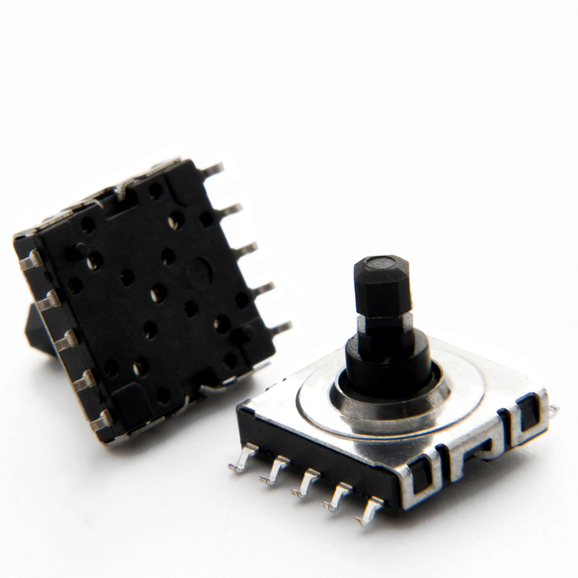 10 Pin Remote Control 12V DC Multi-Function 5-Way Navigation SMD Plastic Switch 10x10*9mm 1NO Automotive Tact Switch