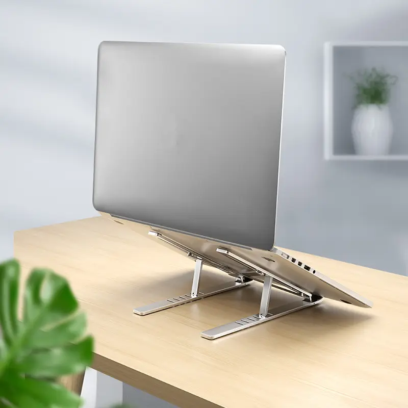 Hot Koop Licheers LC-263 Laptop Stand Metalen Desktop Stand Vouwen Zilver Computer Houder