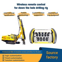 Télécommande radio à joystick proportionnel robuste pour pompe à béton à synthétiseur de radiofréquence numérique pour tour autoportante