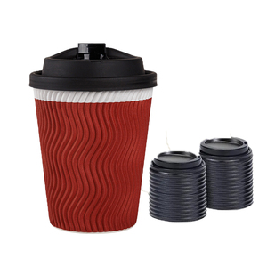 <b>Disposable</b> Hot Coffee <b>Cups</b> - Premium Quality Kraft Triple Wall Insulated Ripple Paper <b>Cup</b> Party - <b>Disposable</b> Coffee <b>Cups</b> - Product Image 5