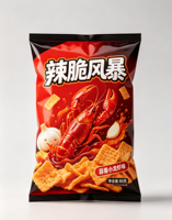 Sachet Doypack PE Imprimé Personnalisé Qualité Alimentaire pour Snacks, Emballage Étanche pour Chips de Pommes de Terre avec Surface Gaufrée
