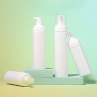 Fournisseur d'emballages cosmétiques, flacons en plastique PET blancs cylindriques avec pompe à mousse pour soins de la peau, 30 ml, 50 ml, 100 ml, 150 ml