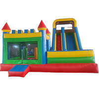 Usine pas cher prix pvc commercial extérieur grand gonflable sec humide diapositives maison de rebond château de saut pour les ventes