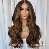 Peluca Frontal de Encaje HD de Lujo con Balayage y Reflejos, Rubia Ceniza, Cabello Humano 100% Virgen Sin Procesar, Venta al por Mayor