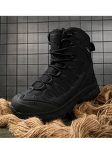 Nouvelles Bottes Tactiques Tendance, Bottes d'Opération, Bottes de Randonnée Imperméables d'Extérieur, Bottes de Travail Tactiques avec Fermetures Éclair Latérales – Direct Usine