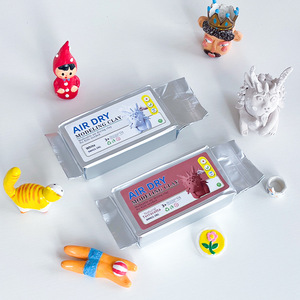 Sac personnalisé 500g vide art bricolage sculpture en céramique sans cuisson séché à l'air pâte à modeler feuille <span class=keywords><strong>d</strong></span>'aluminium sac pâte à modeler Slime - Product Image 1