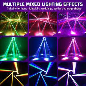 150W tête mobile <span class=keywords><strong>DJ</strong></span> scène lumières 6 bras abeille oeil RGBW LED lumière rotative <span class=keywords><strong>Starlight</strong></span> DMX512 et son activé éclairage de scène - Product Image 6