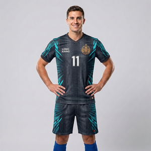 Kit Calcio Personalizzabili Direttamente dalla Fabbrica, Maglie a Maniche Corte, Taglie Grandi, Tute Sportive da <span class=keywords><strong>Uomo</strong></span>, Set Uniformi da Calcio Personalizzate - Product Image 1
