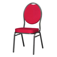 Chaise de salle à manger en métal et tissu, empilable, design moderne haut de gamme, pour usage commercial et hôtelier, mariages, banquets, événements - Vente en gros à prix réduit