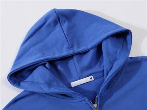 Sweat à capuche unisexe personnalisé avec logo, en molleton bouclé épais 300 GSM, zippé, coupe oversize, écologique, style streetwear décontracté, mode hiver - Product Image 2