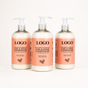 Bulk Custom Organic Coconut Oil Curl Defining Conditioner with Silk Protein for Natural Curls and Waves Moisture - Product Image 1