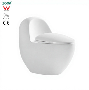 WC monobloc moderne en céramique avec chasse d'eau à double siphon, couleur blanc mat, design anti-regard, économie d'eau - Product Image 1