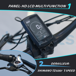 20インチ折りたたみ電動ミニバイク36V 350W高炭素鋼脂肪タイヤアルミニウム大人折りたたみ脂肪タイヤ自転車 - Product Image 3