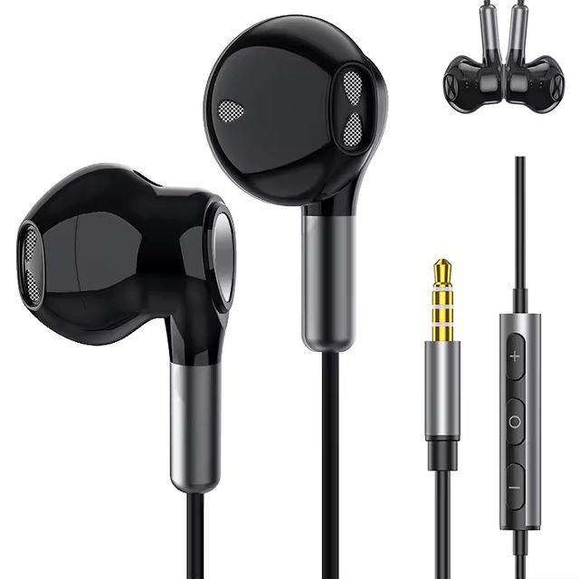 Fashion Design 3.5mm Wired Earphone High Quality Wired Headphone OEM ODM Music Earphones for Music With Mic Semi-In-Ear Earbuds
