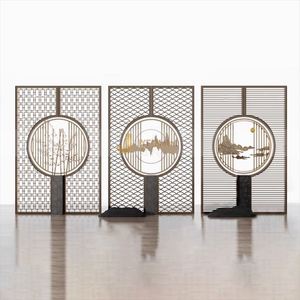 LL66 Customized Interior Stainless Steel Waterproof <b>Screens</b> & Room Dividers with Translucent Movable Living Room Partition - Product Image 3