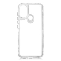 Coque de téléphone Moto Series 2D 3-en-1 robuste en TPU et PC, antichoc, anti-chute, transparente, avec logo personnalisé pour Moto E30