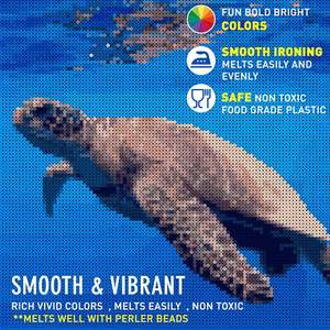 Kit de mini-perles thermocollantes Artbeads, 24000 pièces, 48 couleurs, avec planche à picots carrée, fournitures d'artisanat pour adultes, pour fer, métal, papier, multicolore - Product Image 4