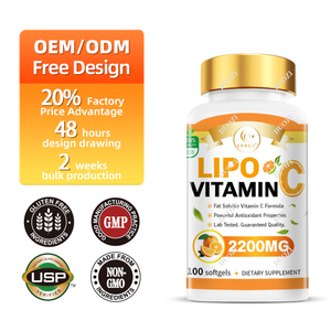 DUOZI 2200mg Vitamine C en gélules molles certifiées ISO, flacon de 100 gélules, antioxydant, complément alimentaire pour adultes - Product Image 4