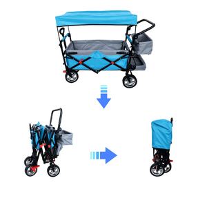 Chariot pliable pour enfants et bébés, facile à plier, portable, pour les voyages en plein air - Product Image 3