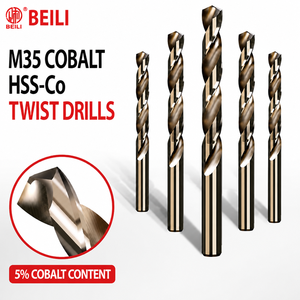 ดอกสว่านเจาะเหล็ก HSS-Co รุ่น BEILI DIN338 M35 ขนาด 135 มม. °   ดอกสว่านปลายตัดแบบเต็มตัว สำหรับเหล็กกล้าไร้สนิม สำหรับเจาะโลหะ - Product Image 1