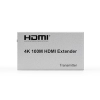 4K HDMI Extender 100M 330FT Cat5e/Cat6 Ethernet Câble HDMI Émetteur Récepteur pour PC Bleu pour PS4 Lecteur DVD TV Affichage Vidéo