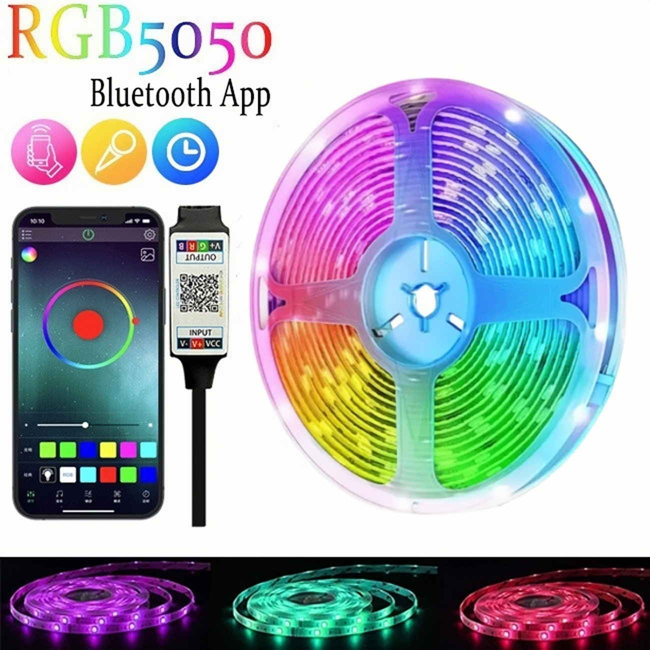 5050 RGB + Control por APP Bluetooth [12 LED/m]