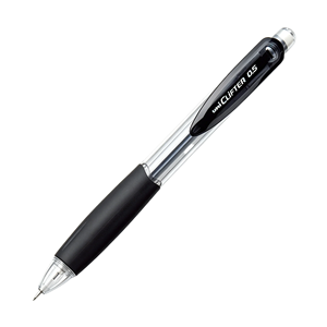Crayon mécanique Uni Clifter M5-118 0,5 mm, type poussoir, poignée en caoutchouc souple, pour étudiants, école, bureau, usage scolaire, unisexe, fabriqué au Japon - Product Image 1