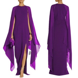 Vestidos largos estilo capa para mujer con aberturas y detalles de chifón, a la moda - Product Image 6