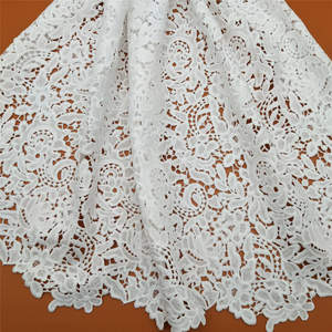 Encaje Floral de Seda de Leche de Lujo con Bordado Elegante Soluble en Agua para Vestidos de Novia de Alta Gama - Product Image 4