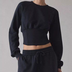 OEM 2025 Custom Two Piece Activewear <b>Set</b> Women Round Neck Sports Tracksuit for Women Casual Activewear Gym Clothes - Product Image 2