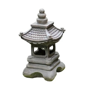 Résine Artisanat Solaire Pierre Tour Extérieure Jardin Lumière Palais Japonais lanterne <span class=keywords><strong>Zen</strong></span> Jardin Paysage Cour Jardin Décor - Product Image 1