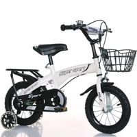 Vélo pour enfants de 14 pouces le plus vendu avec siège arrière et roue auxiliaire, adapté aux enfants de 2 à 13 ans