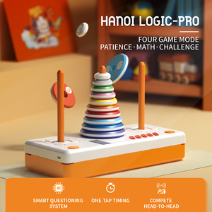 Jeu de puzzle d'empilage en plastique <span class=keywords><strong>Montessori</strong></span> MILI Smart Electronic Tower avec écran LCD et minuteur, jouet éducatif pour enfants - Product Image 2