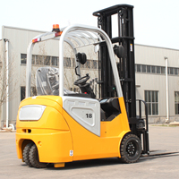 Chariot élévateur électrique à 3 roues de 2000 kg (1,5 tonne) à prix d'usine avec certification CE, batterie lithium-ion, charge rapide