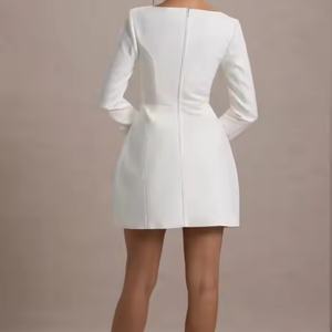 เดรสแฟชั่นวินเทจปี 2025 สไตล์ลำลองหรูหรา เซ็กซี่ ทรงเข้ารูป ผ้าฝ้ายเนื้อดี สำหรับสุภาพสตรี - Product Image 4