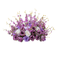 Vente flash - Boule de fleurs d'orchidées faites à la main de 50 cm, centre de table pour mariage, boule de fleurs d'orchidées pour la décoration de table de mariage