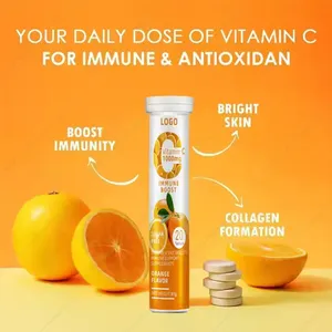 C vitamini çinko vitamini D3 OEM özel etiket efervesan Tablet üreticisi Vitamin ve takviyeler