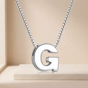 Collar Personalizado <span class=keywords><strong>con</strong></span> Iniciales del Alfabeto, 26 Letras, Acero Inoxidable, Colgante <span class=keywords><strong>de</strong></span> Letra A-Z, <span class=keywords><strong>Cadena</strong></span> <span class=keywords><strong>de</strong></span> Caja, Resistente al Agua, Sin Deslustre, Joyería Personalizada - Product Image 3
