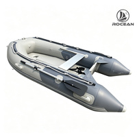 Petit bateau pneumatique gonflable ultra léger de 2,9 m avec plancher pneumatique pour le plaisir en famille