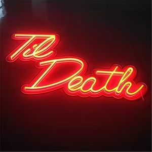 Enseigne néon LED publicitaire en forme de guitare, vente en gros, pour extérieur et intérieur, enseigne LED intérieure pour bar - Product Image 1