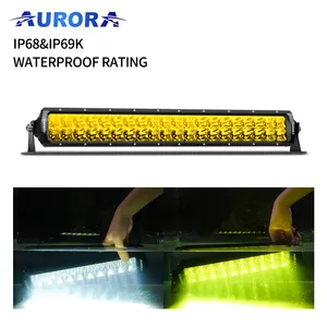 Aurora barra de luz led offroad, barra de luz à prova d'água, patent, 20 polegadas, 30w, 6500k