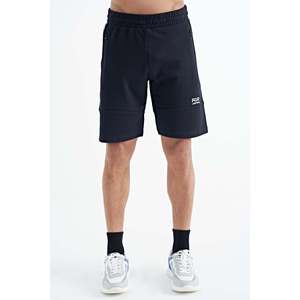 Pantalones Cortos Casuales Air Jones Alec para Hombre, Corte Estándar, Azul Marino, Mezcla de Algodón y Poliéster, Tela de Doble Cara, Cómodos para el Verano - Product Image 2