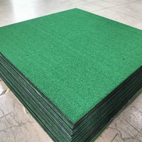 Tapete de Práctica de Golf BLG de Alta Resistencia para Simulador de Campo de Práctica 3D, 1500x1500mm, 15mm, Césped de Nylon, Interior/Exterior, Modelo 3D-HD