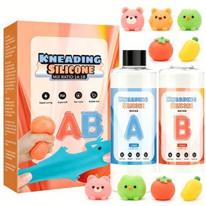 Silicone non toxique de 500 ml pour le modelage de gel liquide souple en silicone, matière première pour la fabrication de jouets squishy faits maison - Product Image 2