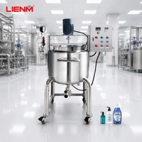 Agitateur industriel avec boîte de vitesses, matériau SUS316L, capacité 50L-500L, pour ligne de production de savon et de cosmétiques