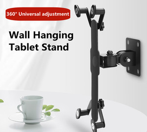 Support de <span class=keywords><strong>tablette</strong></span> mural flexible rotatif à 360 degrés Support paresseux en métal en aluminium pour téléphone portable et <span class=keywords><strong>tablette</strong></span> Conception de suspension murale - Product Image 2