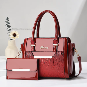 <b>Sequin</b> Leather 2 Pieces Set Luxury Designer <b>Handbags</b> Shoulder Bag Come With a Wallet for Women Ladies Large Purses - Product Image 3