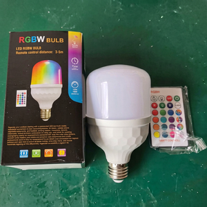 LED RGB Globe Bulb T Type 38W E27 Base Plastic Housing Color Temp Gradual Changing Remote Control Dimmable CRI80 - Product Image 1